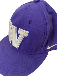 UW Huskies patch hat cap Nike True Purple Gold One size Snap Back Team DAWGS - Picture 1 of 13