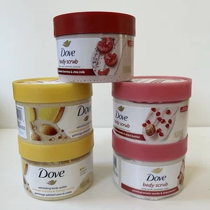 (5) Dove Body Scrub,Polish ,Nourishes & Restores Skin’s Natural Nutrients 10.5oz - Picture 1 of 3
