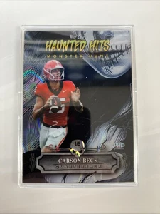 Carson Beck 1/5 Haunted Hits Wild Card Siren Rainbow Waves PRC - Picture 1 of 2