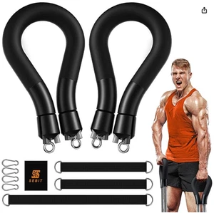 Widerstandsbänder mit Griffen, Home Gym Trainingsgerät, Fitness Resistance T - Bild 1 von 6