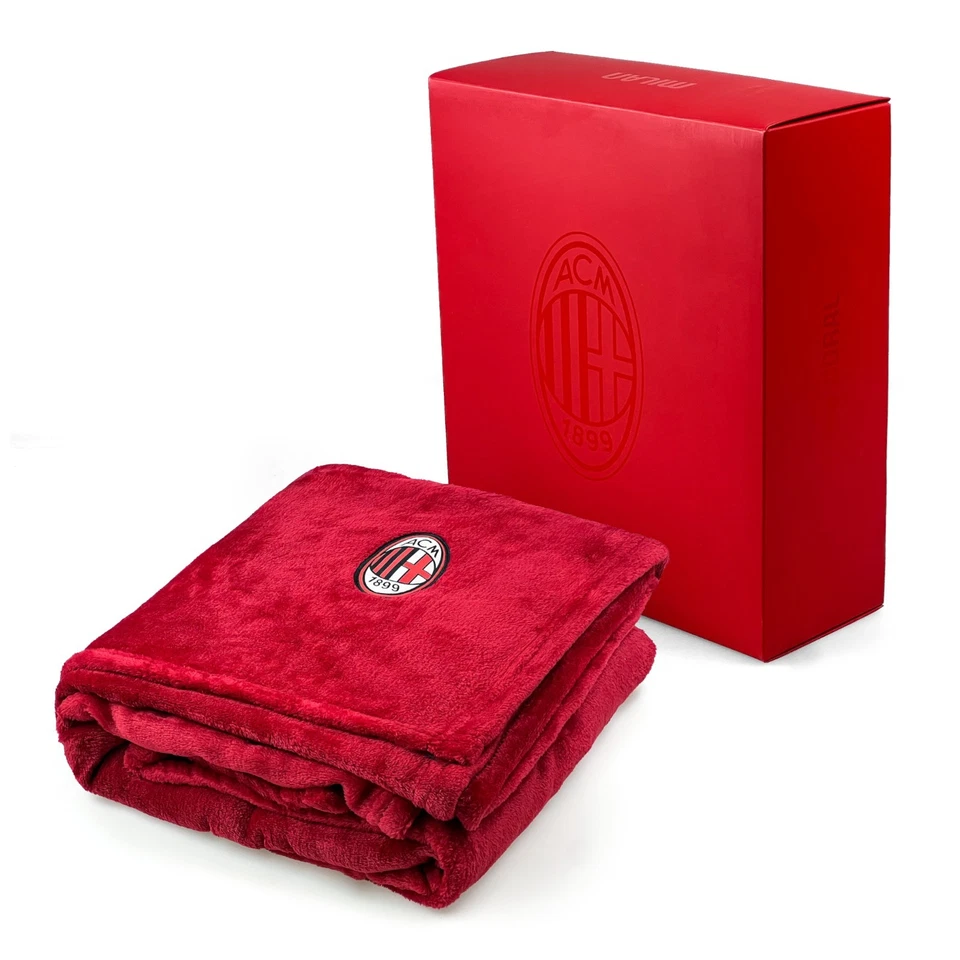 Plaid in Coral A.c. Milan Cm.130x160