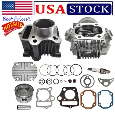 Top End Kit for Honda ATC70 CRF70 CT70 C70 TRX70 XR70 S65 70cc Cylinder Piston - Image 1 of 4