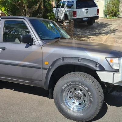 Front Jungle Fender Flares to suit Nissan Patrol GU 1997-2004 Ute Front Guard - image 1 of 4