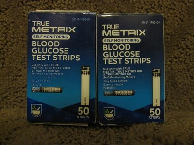 TRUE Metrix Self Monitoring Blood Glucose Test Strips 100 Count Exp 06/2026 - Image 1 of 4
