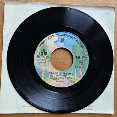 THE DOOBIE BROTHERS Take Me In Your Arms Rock Me 45 7" POP ROCK Record Vinyl - Image 1 of 2