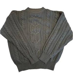 VTG Sears Roebuck & Co Green Sweater Men's Medium 1990s Made In Korea - Picture 1 of 7