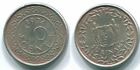 10 CENTS 1974 SURINAM NIEDERLANDE Nickel Koloniale Münze #S13283.D