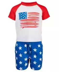 First Impressions Boys 2pc. Rash Guard Short Set, 3-6 mths (NWT) - Picture 1 of 1