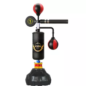 Boxstand Standbox-Trainer Boxsack 2 Speedbällen & 1.2-2.1M mit 360° Reflexstange - Bild 1 von 11