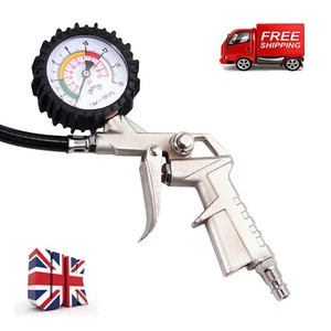 220psi Air Tyre Car Line Inflator Gauge Gun Pump Pressure Compressor Tester UK - Picture 1 of 11