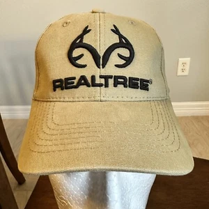 Realtree Geweih Logo bestickt einfarbige Rückenmütze verstellbare Druckknopflasche Kappe Einheitsgröße - Bild 1 von 5