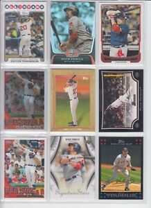 Kevin Youkilis -9 baseball card lot- Boston Red Sox Great!-3xAS-2007 WS Champs