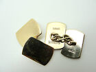 VINTAGE SOLID 375 YELLOW GOLD ART DECO CUFFLINKS by Henry Griffith and Sons