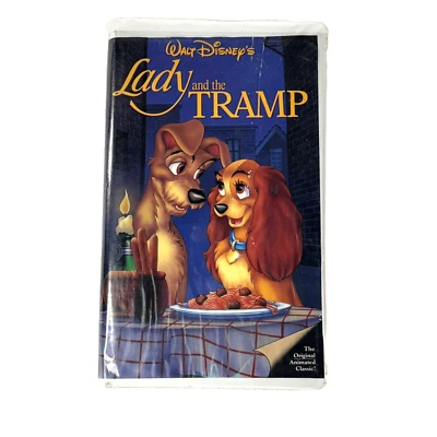Lady and The Tramp 1987 VHS Disney Classic Black Diamond 1st Release - Image 1 of 4