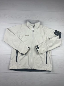 Columbia Titanium Womens Large Ivory Soft Shell Jacket - Picture 1 of 11