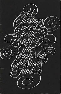 1969 original firmado a mano, autógrafo Jerome Hines programa de Navidad, cantante de ópera - Imagen 1 de 2