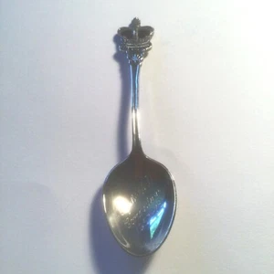 Elizabeth II Coronation Silver Jubilee Spoon with Crown Top, 1978 Original Spoon - Picture 1 of 5