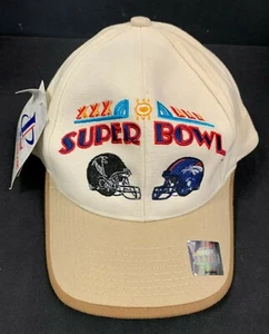 SUPER BOWL XXXIII BRONCOS VS FALCONS BROWN SNAP-BACK HAT NEW W/TAGS  2921 - Picture 1 of 3