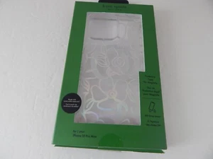 Kate Spade Schutzhülle Magsafe für iPhone 15 Pro Max Klar/Glitzer/Blumen - Bild 1 von 8