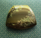 Marvelous Vintage 50's NEW Elgin American Gold Tone Etched Ladies Powder Compact