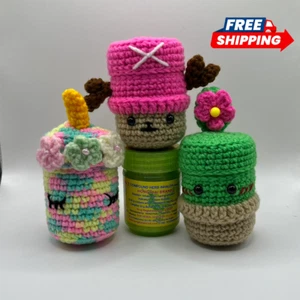 Handmade Yarn Case for Hong Thai YADOM Green Bottle 25g - Picture 1 of 10