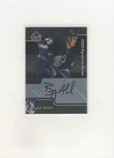 2001-02 ITG Be A Player Signature Series Auto Bryan Allen #77 Auto Rookie RC