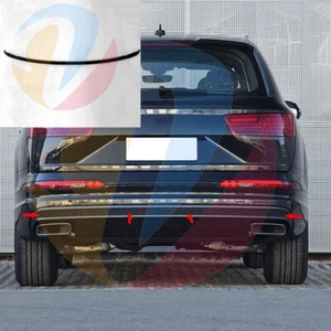 Parachoques trasero difusor inferior moldura alerón inserción rejilla para Audi Q7 S-Line 16-19 - Imagen 1 de 11