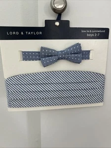 BOYS  BOW TIE & CUNMERBUND  AGES 2-7 - Picture 1 of 4