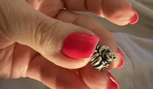 Authentische Pandora Gemütliche Katze Charm im Ruhestand - Bild 1 von 1