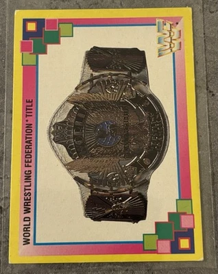 Tarjeta coleccionable Merlín WWF 1993 #1 | Título del Campeonato Mundial WWF | De colección WWE Foto 1 de 2