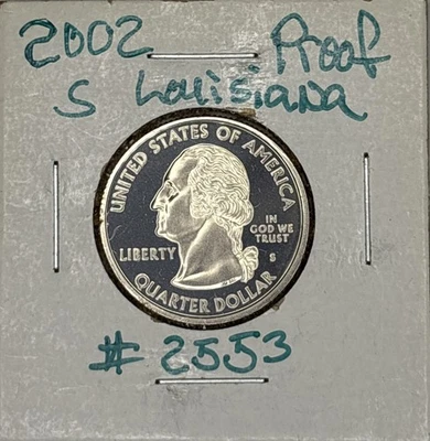 2002-S Proof Louisiana State Quarter, Item 2553 - Image 1 of 4