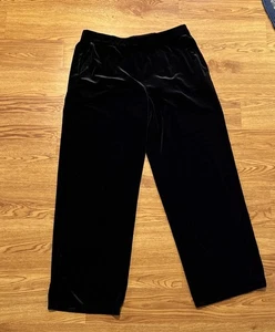J. Jill Wearever Collection Hose schwarz Samt glatt Passform durchgehendes Bein Gr. M Taschen - Bild 1 von 6