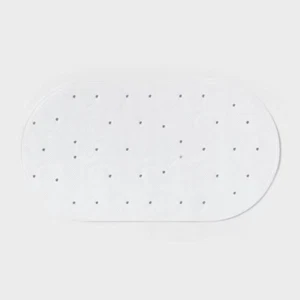 15"x27" Rounded Bath Mat White - Room Essentials  - Picture 1 of 4