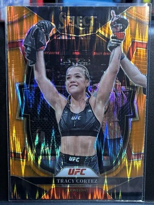 2023 Panini Select UFC Tracy Cortez #93 Orange Flash Prizm - Image 1 of 4
