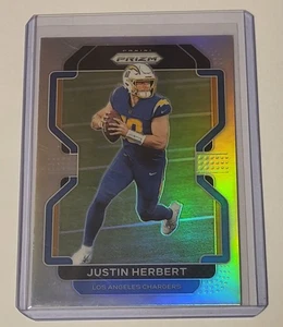 JUSTIN HERBERT 2021 Panini Prizm SILVER PRIZM #169 Chargers QB 2nd Year YR SP - Picture 1 of 5