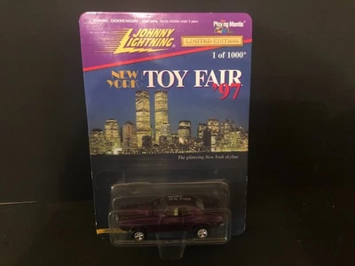 Johnny Lightning 1969 Pontiac Firebird Гонконг Toy Fair 1997 ФИОЛЕТОВЫЙ на карте - Изображение 1 из 4