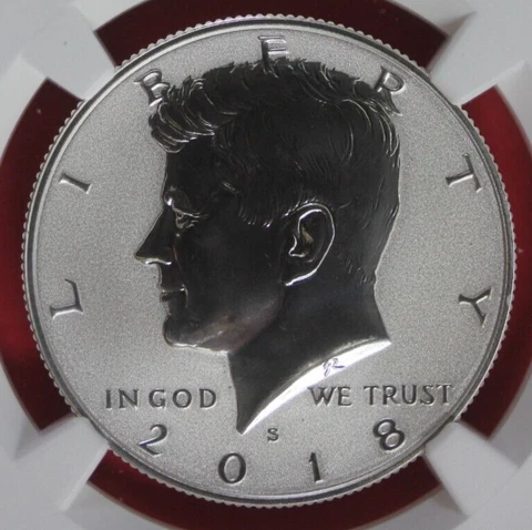 2018 S PF 70 Silver Reverse Proof Kennedy Half Dollar NGC Kennedy Label OCE 493 Cover