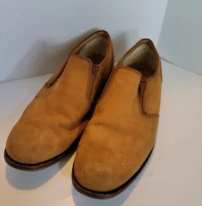 UGG Australia Brown Leather & Sheepskin Men's Shoes Loafers Size 13 slip on - Picture 1 of 11