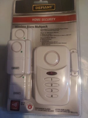 Defiant Wireless Home Security Door/Window Alarm Kit Multipack - New, Sealed - Image 1 of 3