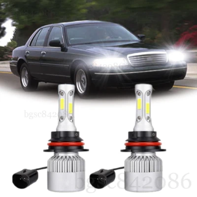 Kit de lâmpadas de farol alto/baixo de LED para Ford Crown Victoria 1998-2011 2 peças 9007 - Imagem 1 de 4