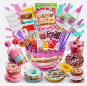 GirlZone Cakes & Sweet Treats Slime Egg Clay for Kids and Slime Set Donuts Set - Picture 1 of 5