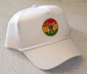 Shriner Cap in White with Round Emblem - Picture 1 of 1