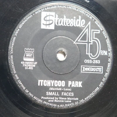 SMALL FACES - ITCHYCOO PARK / I'M ONLY DREAMING - AUSTRALIAN IMPORT - Image 1 of 2