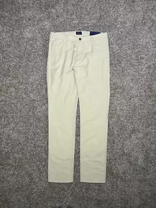 GANT Men’s Pants SLIM CHINO Solid Khaki Basic FF Slim Fit Size 30/32” in NWT - Picture 1 of 20