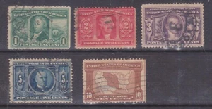 (F302-14) 1904-13 USA set of 5stamps Louisiana purchase (N)(BI13 - Picture 1 of 1
