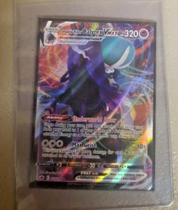 2021 POKEMON TCG SHADOW RIDER CALYREX VMAX 075/198 - Picture 1 of 2