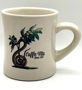 Caffe Vita Restaurant Diner Seattle WA Drinkware Garden of Eden Snake Coffee Mug - Picture 1 of 9