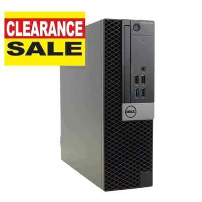 Dell Desktop Computer PC SFF Intel i5 32GB RAM 256GB SSD 500 HDD Win10 WiFi - Image 1 of 4