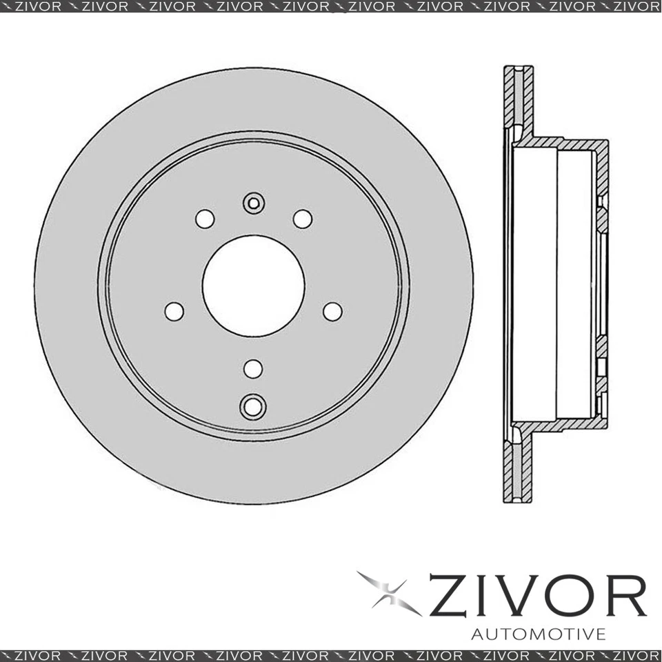 New PROTEX Rotor - Rear For HOLDEN CAPTIVA CG 4D SUV FWD 2008 - 2016 #DR12600 - image 1 of 1