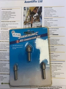 SILVERLINE 3 PIECE HSS COUNTERSINK SET 10MM 12MM 16MM - Picture 1 of 1